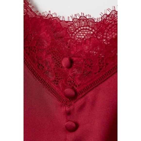 H&M Satin & Lace Pajama Lingerie Set - Picture 3 of 4